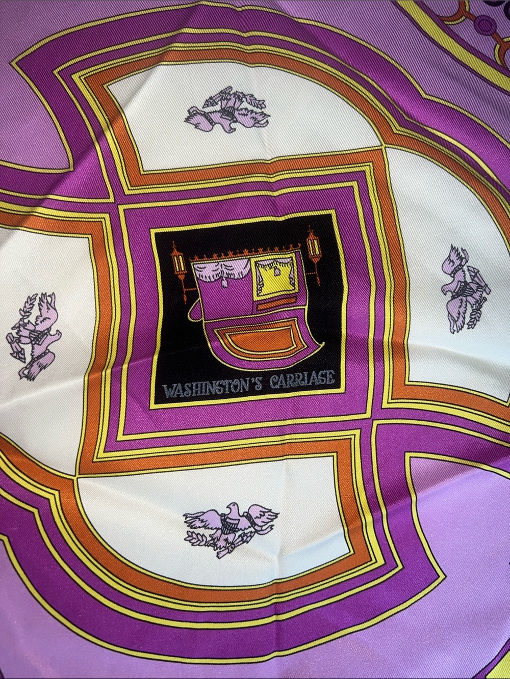 Hermes Carre 70 Washington’s Carriage Scarf - Picture 3 of 13